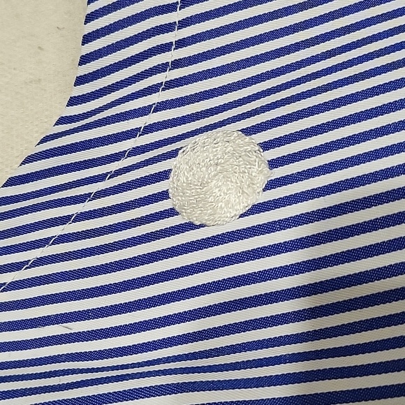 KARL LAGERFELD PINSTRIP POLKA DOT DRESS - Picture 5 of 11